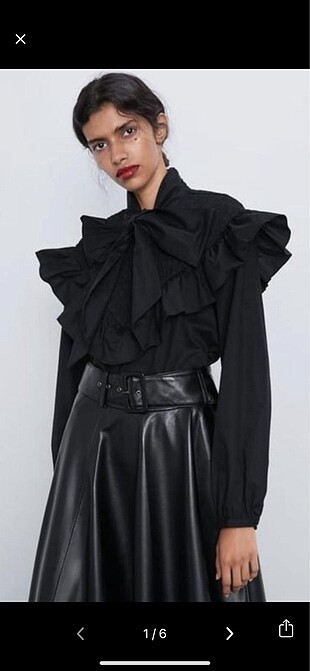 Zara fiyonklu bluz