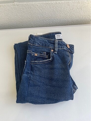 LACİVERT MOM JEAN