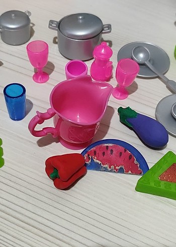 barbie nin Renkli Mini Mutfak Oyuncak Seti - Görsel 5