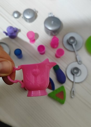 barbie nin Renkli Mini Mutfak Oyuncak Seti - Görsel 3