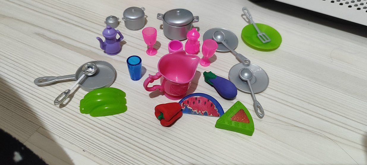 barbie nin Renkli Mini Mutfak Oyuncak Seti - Görsel 5