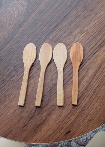 Bej Ahşap Kaşık Seti - Görsel 2