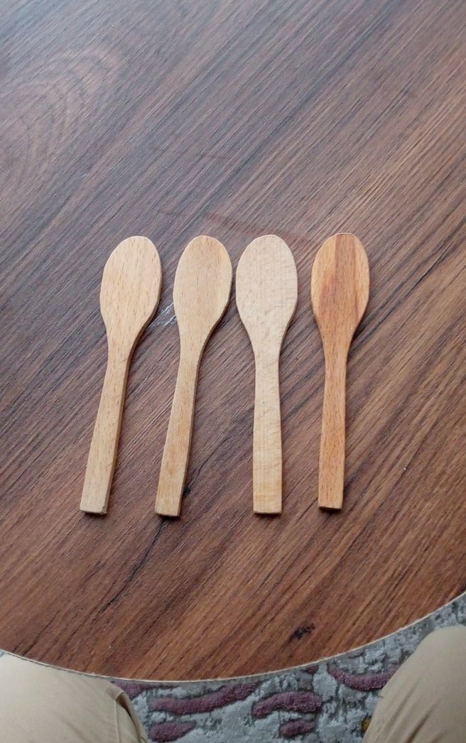 Bej Ahşap Kaşık Seti - Görsel 2