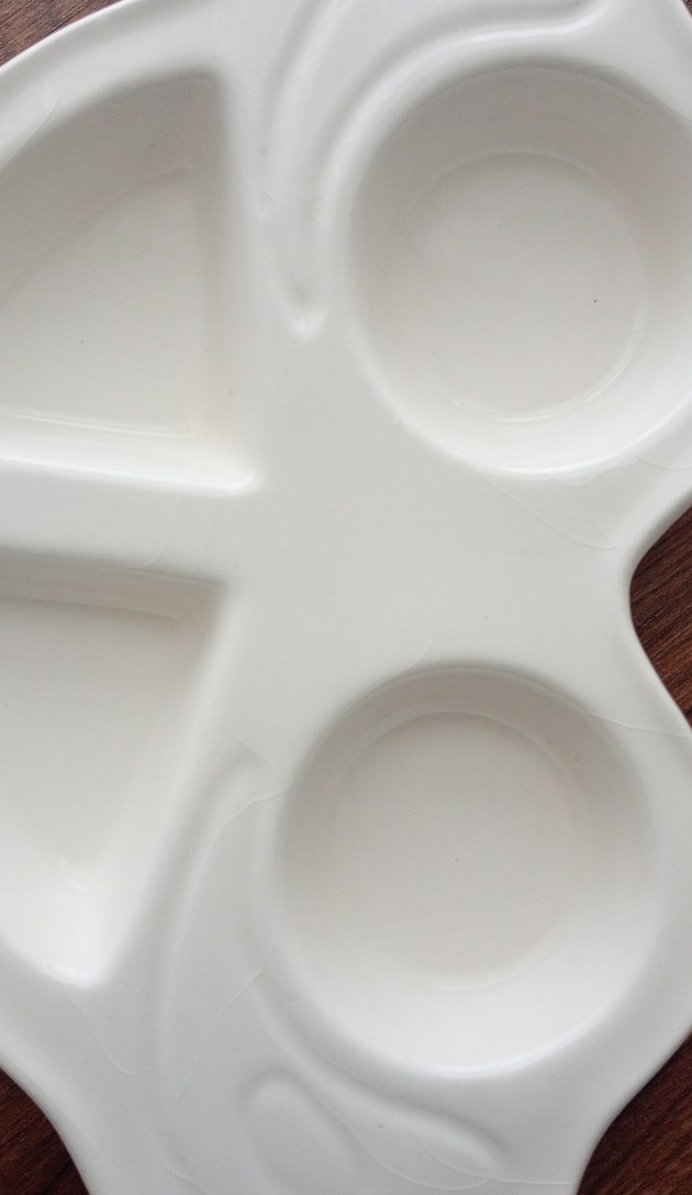 Beyaz Araba Şeklinde Çocuk Tabak - Görsel 3