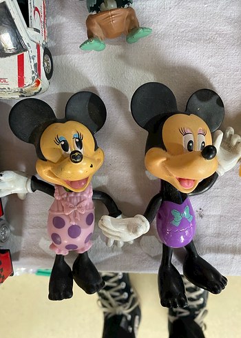 Renkli Mor Mickey Mouse Aksiyon Figürleri