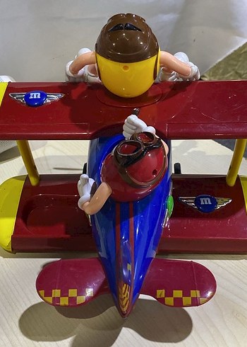  Beden Renk Sarı M&M Uçaklı Figür Oyuncak