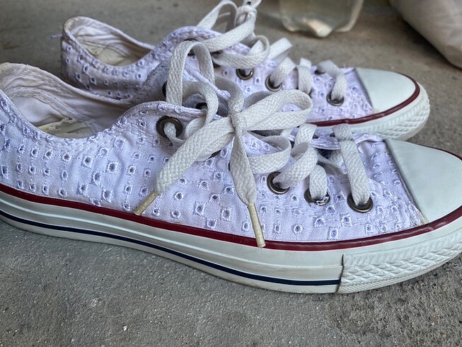38 Beden beyaz Renk orjinal converse spor ayakkabı