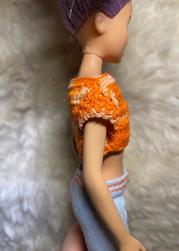 örgü barbie bebek kıyafeti - Görsel 8