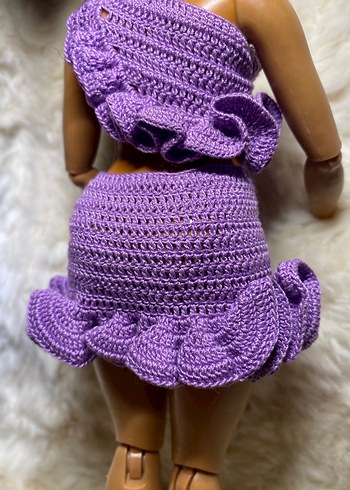 örgü barbie bebek elbisesi - Görsel 7