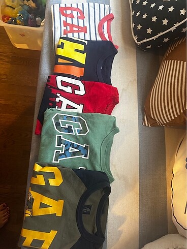 5 Yaş Beden çeşitli Renk GAP temiz tişörtler