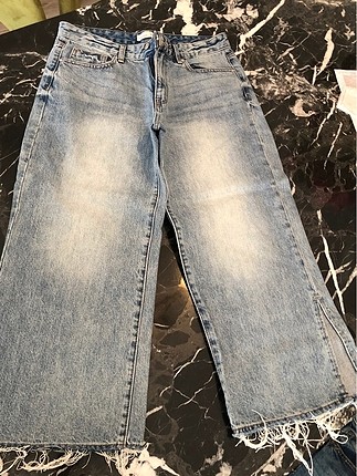 Stradıvarıus culotte kısa paça bol jean