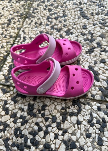 Kız Çocuk Pembe Cırtcırtlı Sandalet - Görsel 2