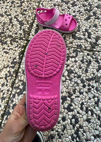 Kız Çocuk Pembe Cırtcırtlı Sandalet - Görsel 4