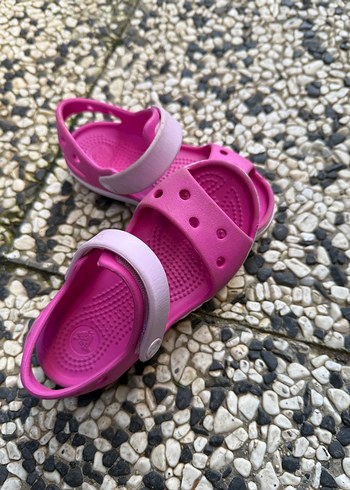 Kız Çocuk Pembe Cırtcırtlı Sandalet - Görsel 3