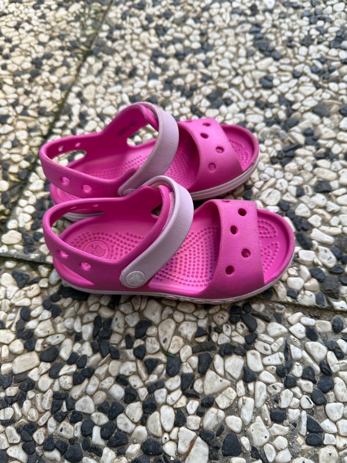 Kız Çocuk Pembe Cırtcırtlı Sandalet - Görsel 2