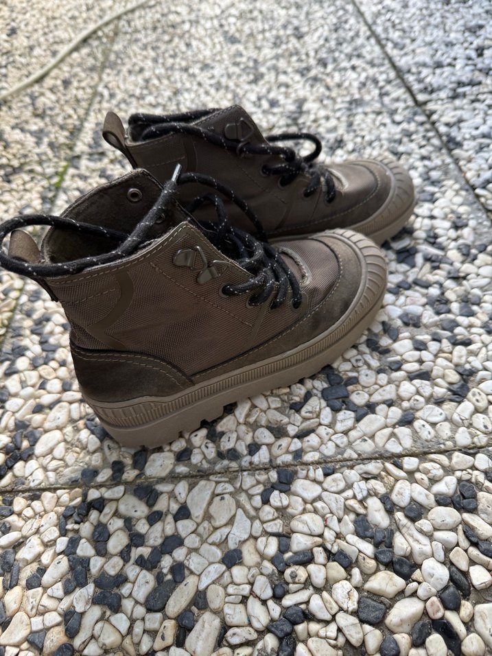 Haki Kamuflajlı Bağcıklı Erkek Bot - Görsel 3