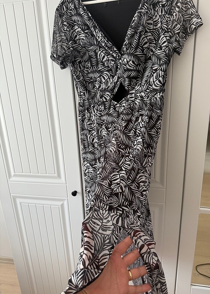 Milla pencere detaylı elbise - Görsel 3