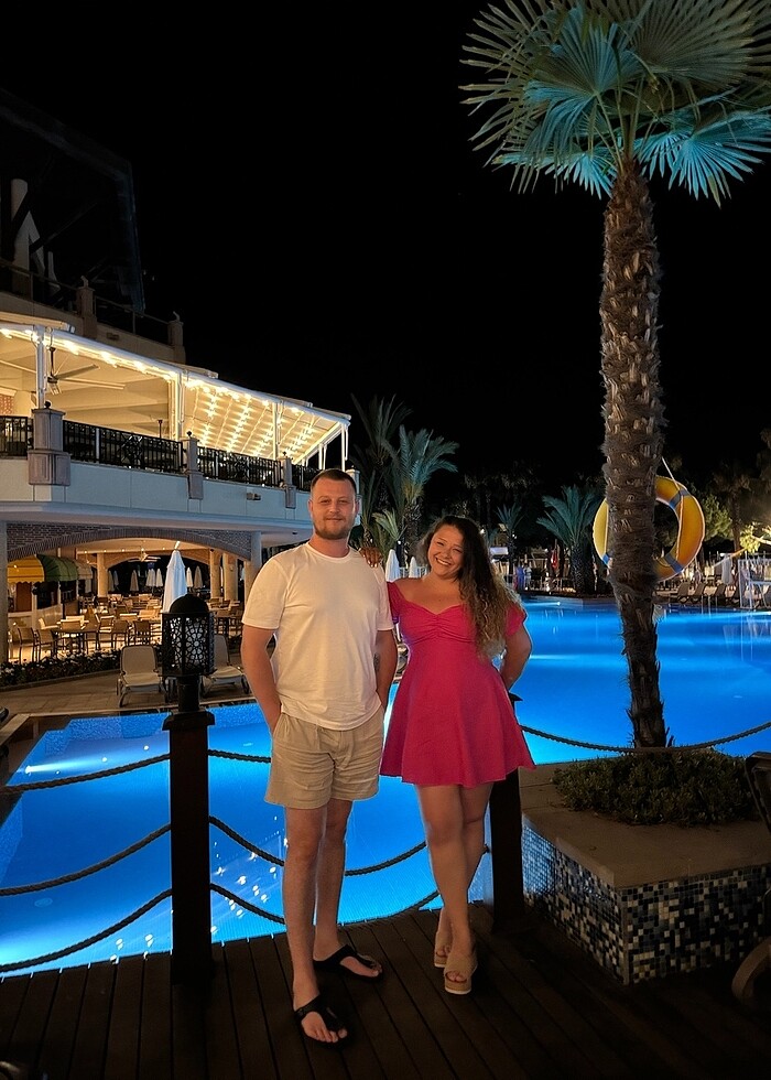 Koton fuşya elbise - Görsel 3