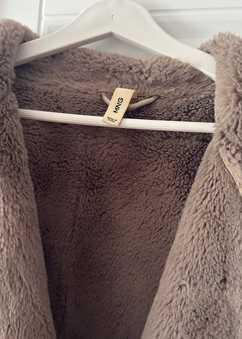 Kürk Detaylı Bej Deri Kadın Ceket - Görsel 3