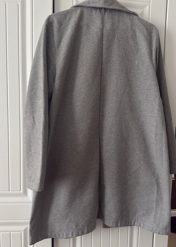 Gri Uzun İnce Kaban - Görsel 4