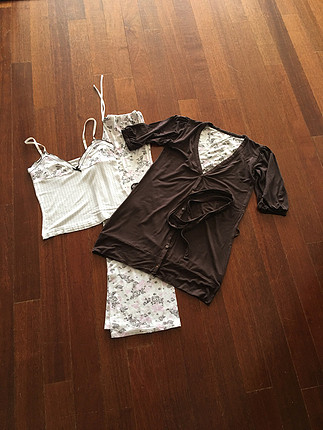 m Beden çeşitli Renk Penyemood üçlü pijama takım 