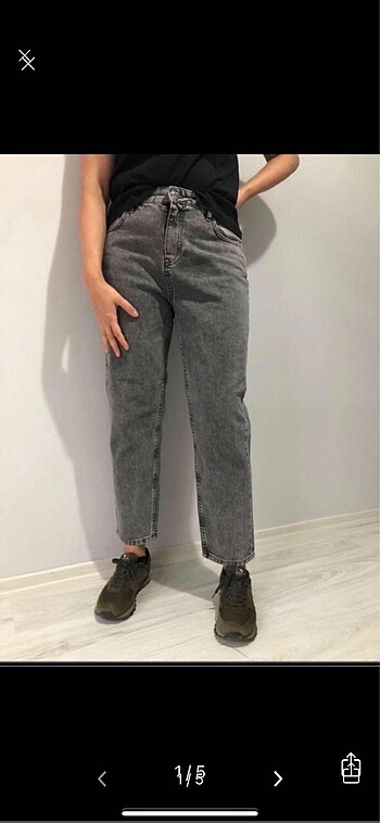 Gri kot pantalon