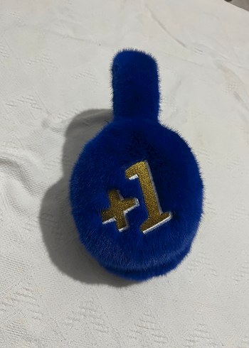 Mavi Kürklü Kadın Kulaklık - Görsel 2