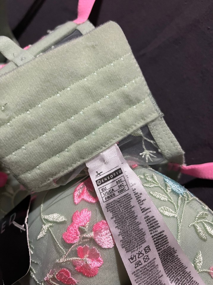 Nakışlı Pastel Pembe Mini Bohem Büstiyer - Görsel 5