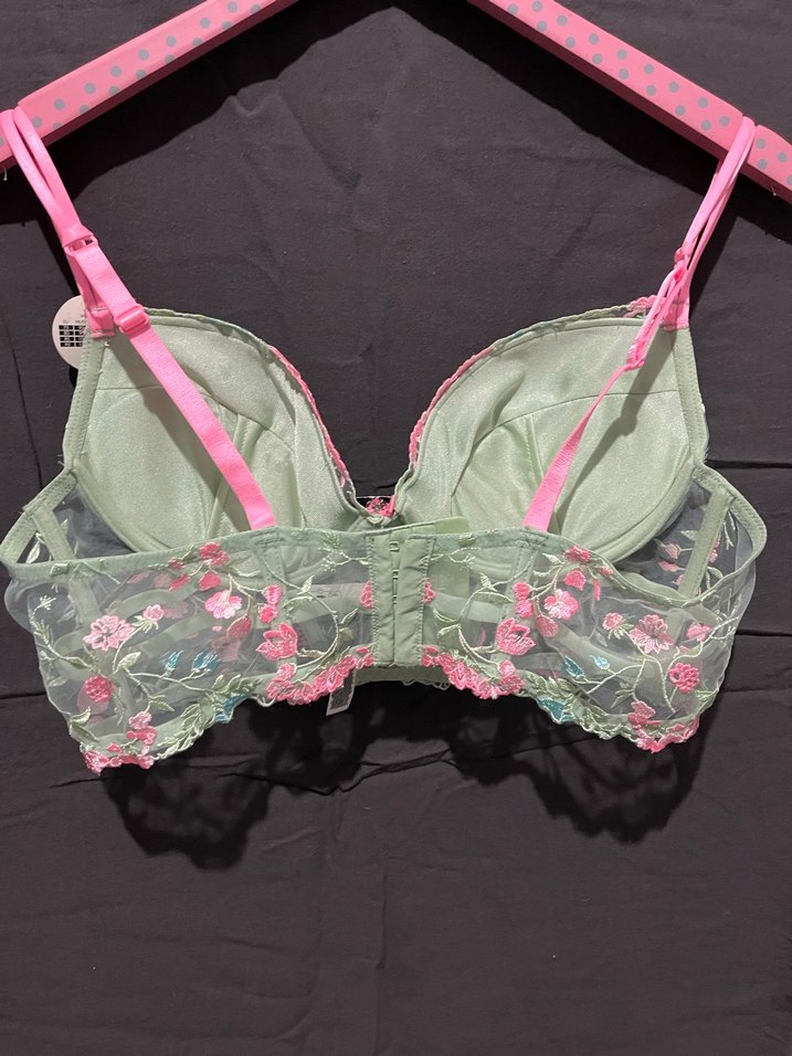 Nakışlı Pastel Pembe Mini Bohem Büstiyer - Görsel 2