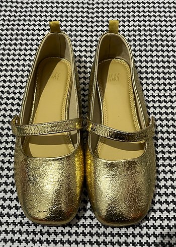 Kızlar için Kemerli Altın Babet - Görsel 2