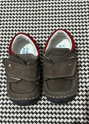 Gri Kahverengi Cırtlı Erkek Bebek İlk Adım Ayakkabısı - Görsel 3