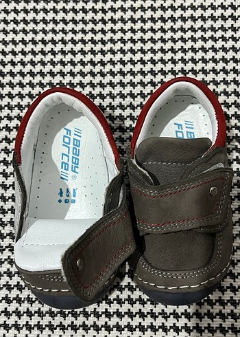 Gri Kahverengi Cırtlı Erkek Bebek İlk Adım Ayakkabısı - Görsel 4