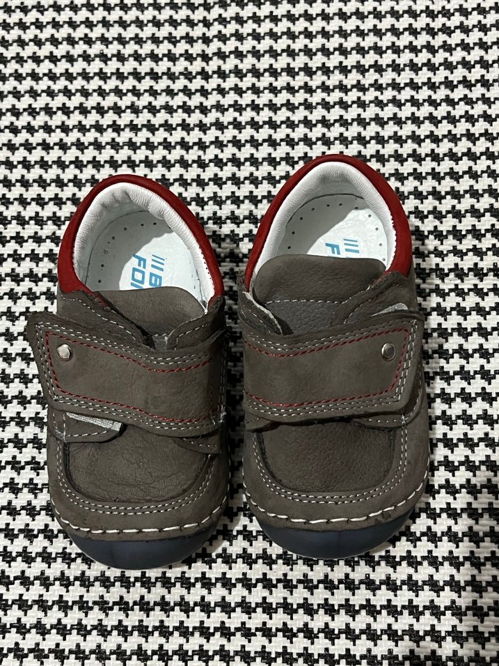 Gri Kahverengi Cırtlı Erkek Bebek İlk Adım Ayakkabısı - Görsel 3