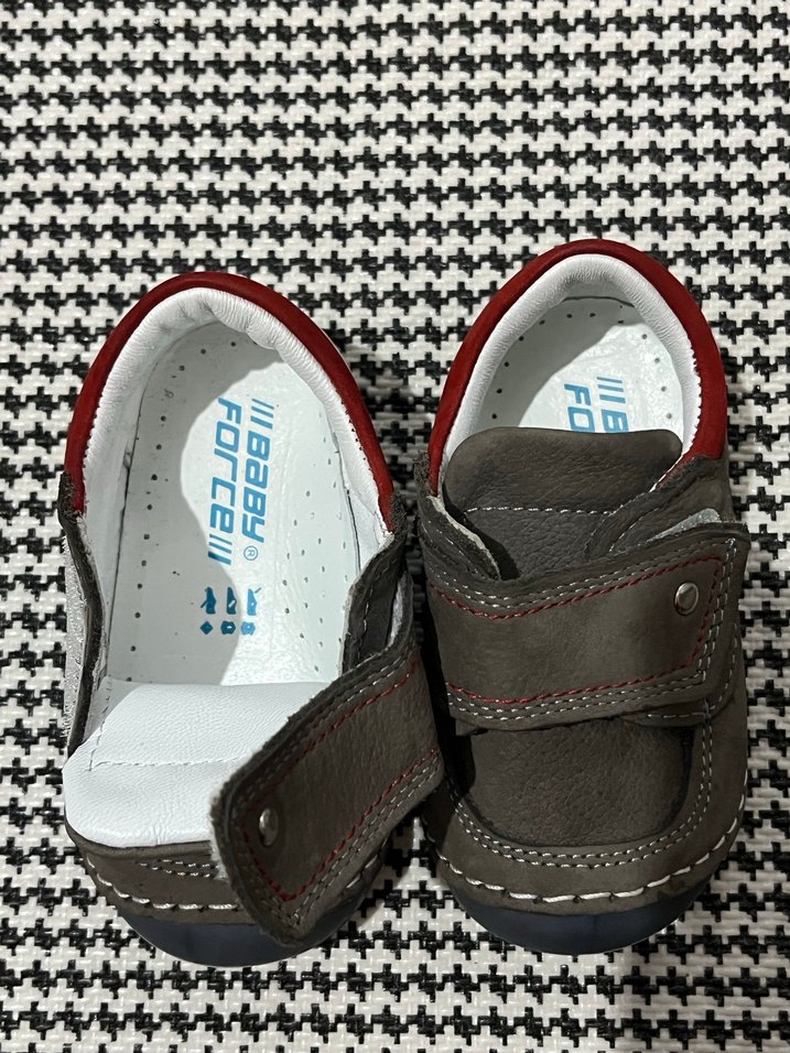 Gri Kahverengi Cırtlı Erkek Bebek İlk Adım Ayakkabısı - Görsel 4