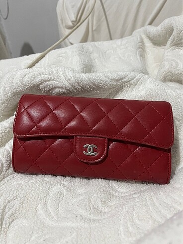  Beden bordo Renk CHANEL ORJİNAL CÜZDAN
