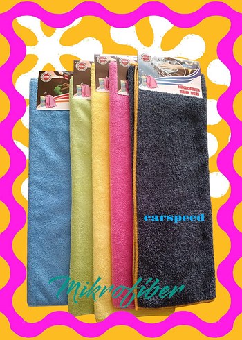 Diğer Renkli Mikrofiber Mutfak Havlusu Seti