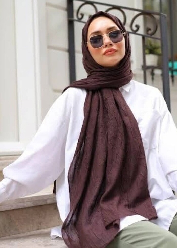 Pamuk jazz şal renkler için kaydırınız  - Görsel 4