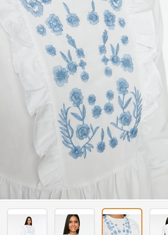 Milla beyaz elbise  - Görsel 2