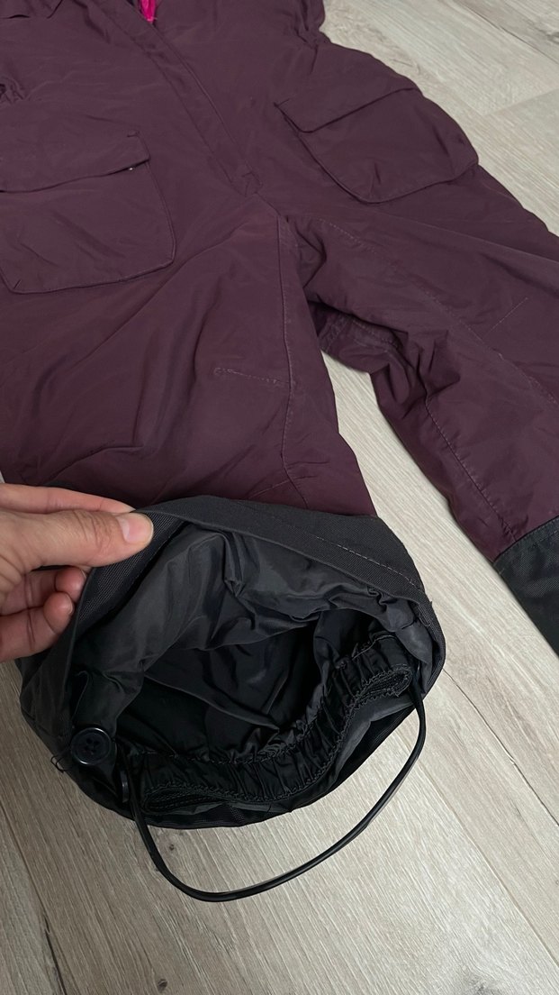 Çocuk Mor Fermuarlı Kayak Tulumu 4 yaş - Görsel 2