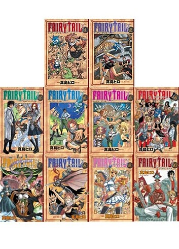  Beden Renk Fairy Tail Manga Seti
