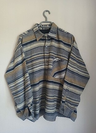 Unisex Vintage Kalın Oduncu Gömlek