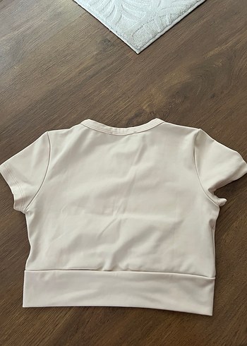 Kadın Kısa Kollu Crop Top - Görsel 2