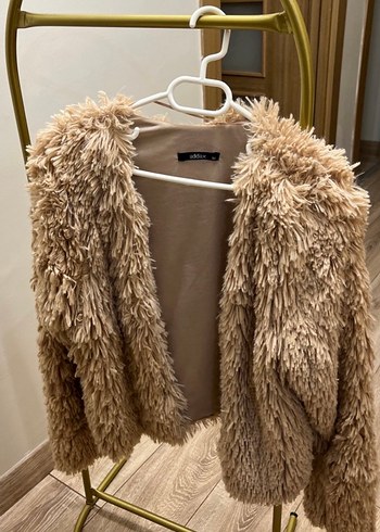 Kadın Kahverengi Kısa Suni Kürk Mont - Görsel 2