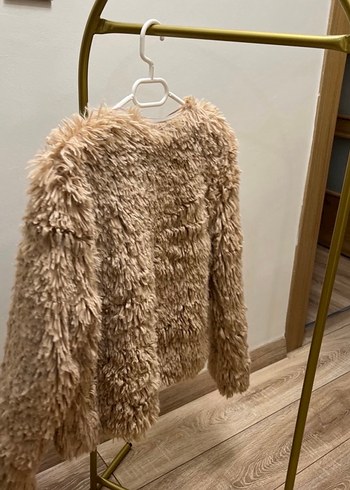 Kadın Kahverengi Kısa Suni Kürk Mont - Görsel 5