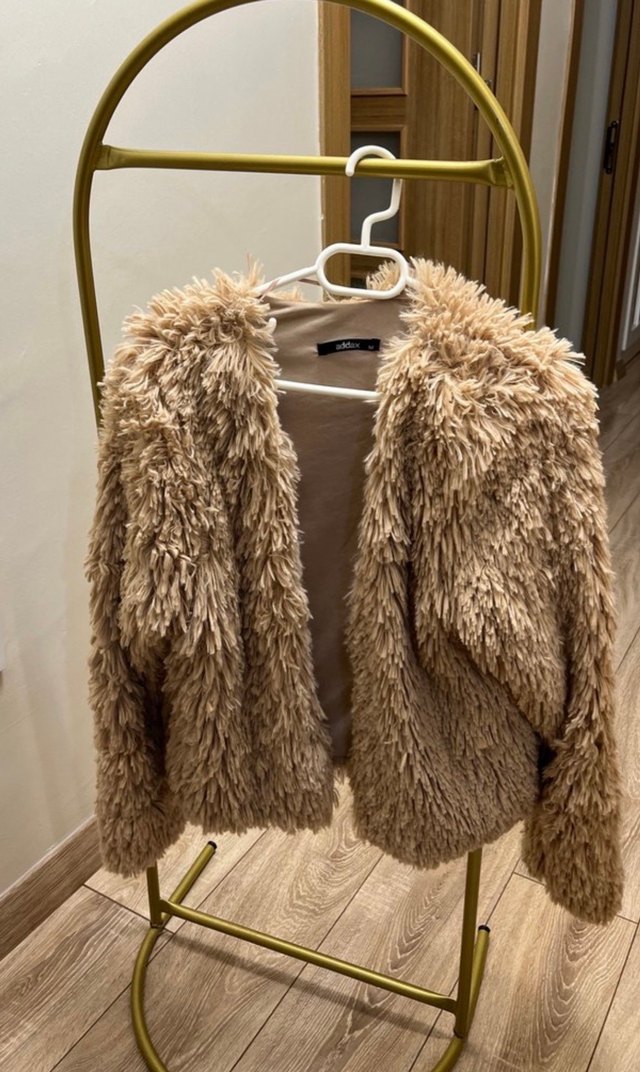 Kadın Kahverengi Kısa Suni Kürk Mont - Görsel 4