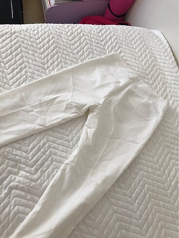 s Beden Beyaz kumaş pantolon