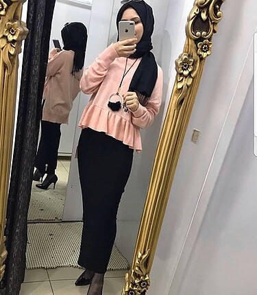 KALEM SİYAH ETEK MODELİ