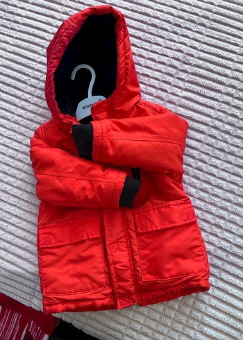 Kırmızı Fermuarlı Erkek Çocuk Montu - Görsel 2