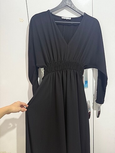 Mango siyah elbise Midi