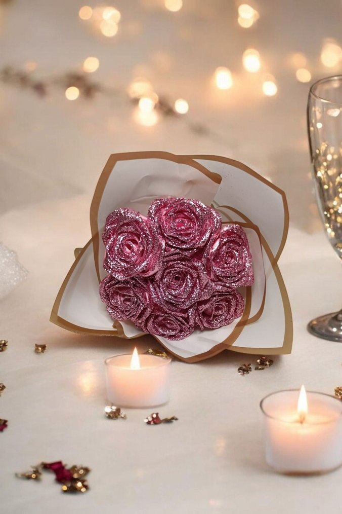 Pembe Gül Buketi - Görsel 5